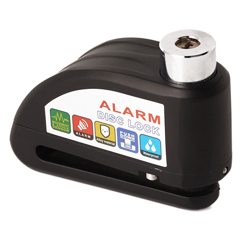 Замок дискового тормоза интеллектуальная сигнализация замок дискового тормоза аккумулятор автомобиль алюминиевый сплав Высокая чувствительность Противоугонный замок мотоцикл Противоугонный автомобиль