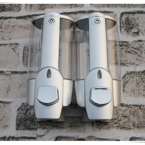Dispensador Doble de Jabón Líquido de ABS Pulsador para Hotel y Hogar image 5