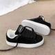 Black Shoes Korean Version Niche Versatile Board 2025 Student Korean Version Ins Shoes Sports New Casual Loafers