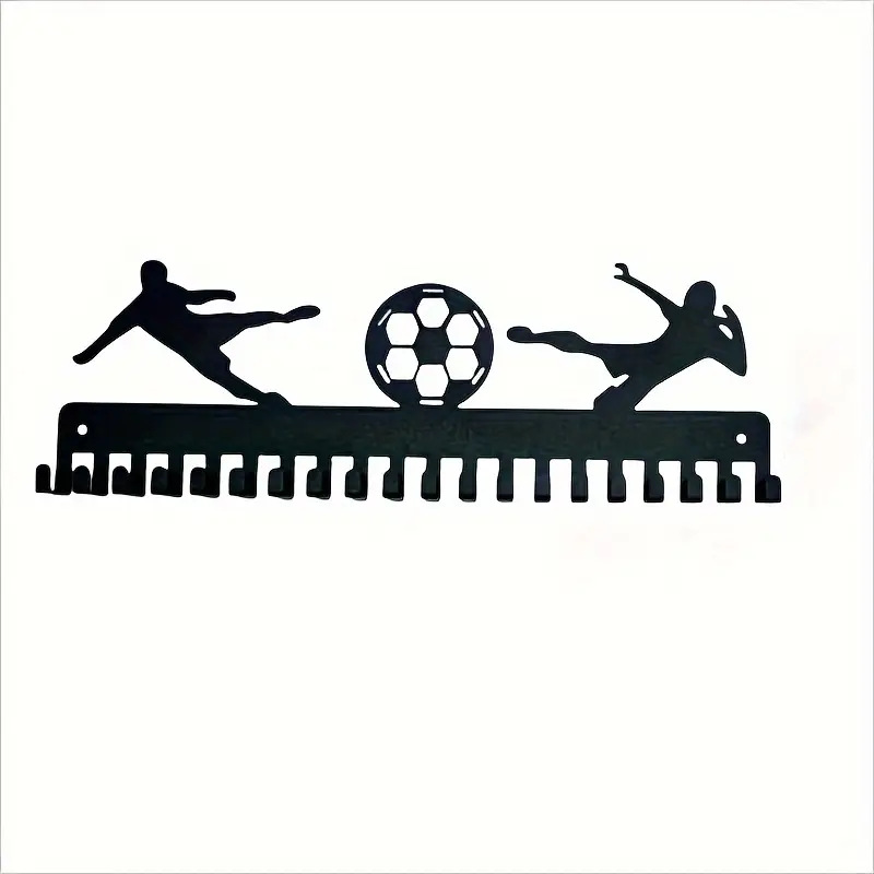 Amazon Shopee Cross-Border Popular Football Medal Hook Display Rack Can Hold More Than 50 Medals Wall-Mounted Medals