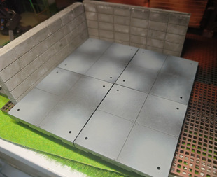 Soldier Scene Floor Concrete Board Cement Board Model Plastic Scene Accessories Hand-Made Floor Can Be Spliced