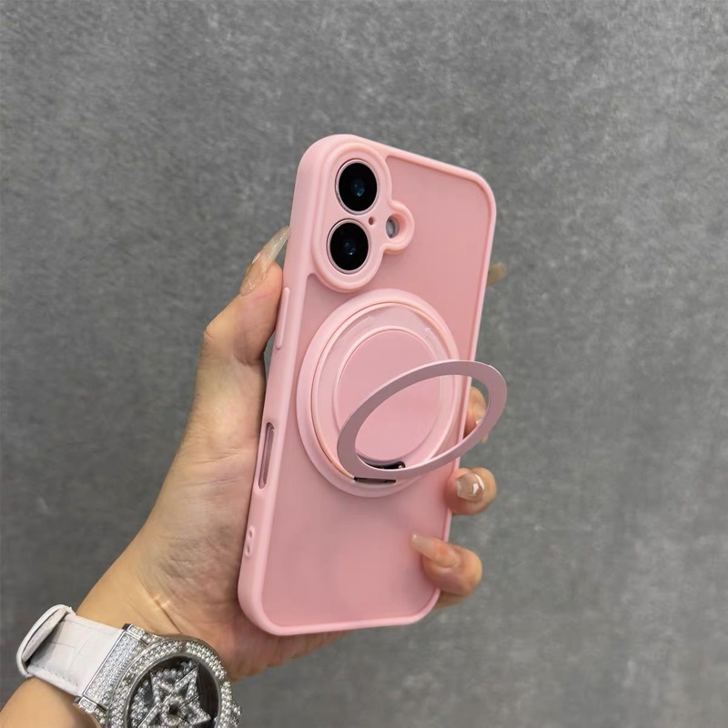 360磁吸旋转支架适用iPhone17promax手机壳苹果16磨砂14/15带挂绳|undefined