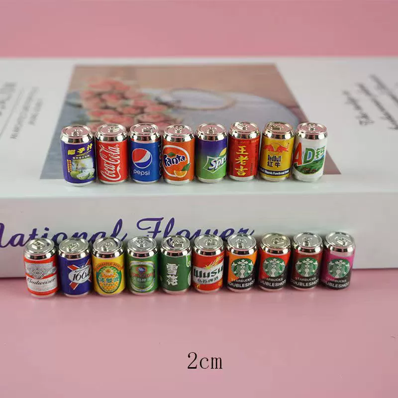 Моделирование еды и игр микропейзаж маленькие украшения DIY аксессуары для корпуса мобильного телефона мини-банка пиво напиток кофе