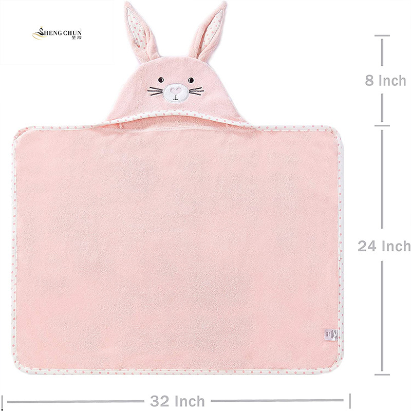 Toalla de baño para niños con capucha capa absorbente bebé con capucha Albornoz dibujos animados bebé algodón Toalla de baño para niños