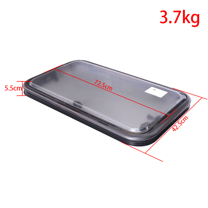 Ventana de ventilación lateral de RV material acrílico con cortina de privacidad Pantalla de insectos se puede fijar ángulo abierto grande