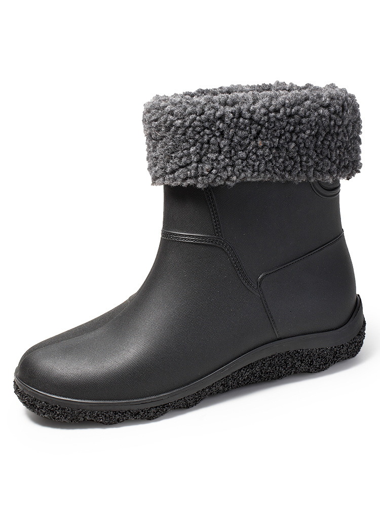 Moda Botas de lluvia de media pantorrilla para hombres al aire libre verano juvenil zapatos impermeables Meituan para llevar zapatos de goma Botas de lluvia de invierno de moda