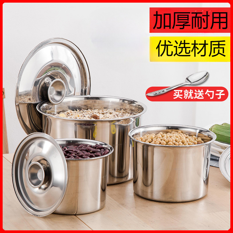 ステンレス製の家庭用キッチン油入れ、蓋付き、厚め、味入れ、スープ入れ、深型ボウル、卵泡立て器、調味料入れ|undefined