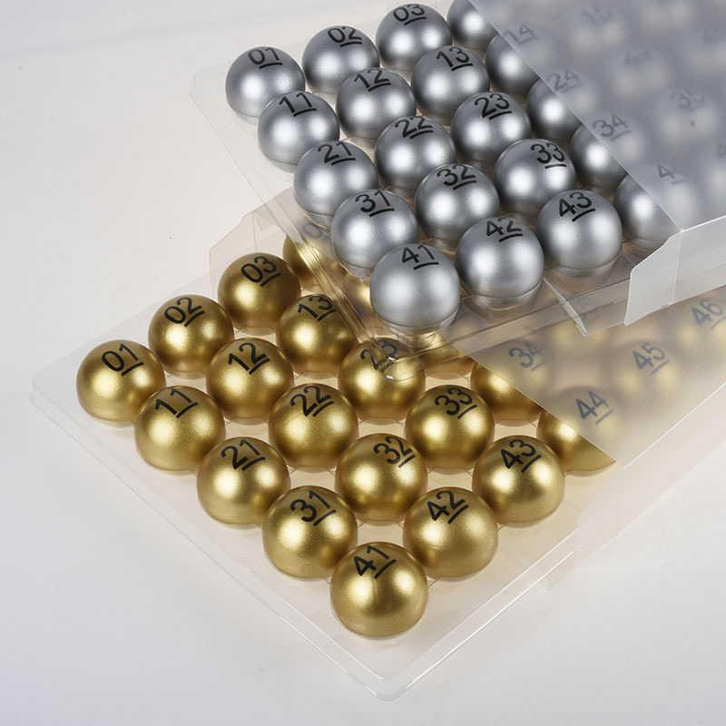 Table Tennis Balls with Numbered Balls, 49 Lottery Yellow Numbered Balls, Colorfulful Numbered Balls with Patterned Text