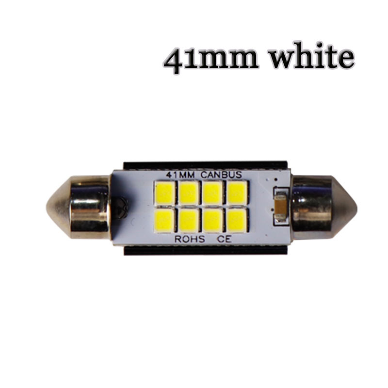 Decoding Wide Voltage LED 2835 4 6 8 Lights Festoon 29-41MM 12-24V