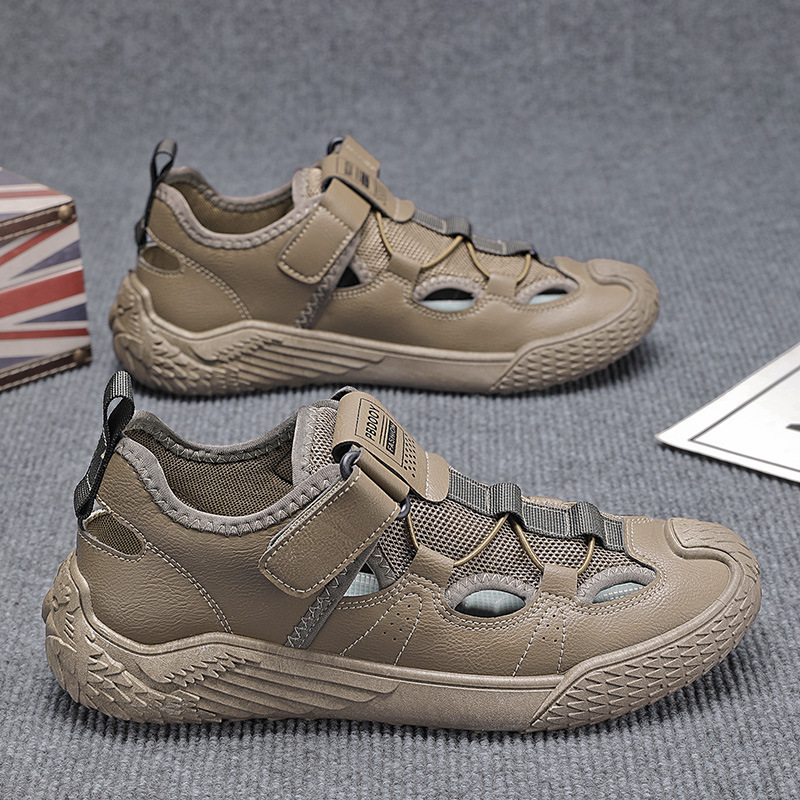Zapatos de hombre verano nuevo estilo transpirable playa al aire libre zapatos con agujeros sandalias de todo fósforo de tendencia zapatos deportivos ligeros zapatillas casuales image 3