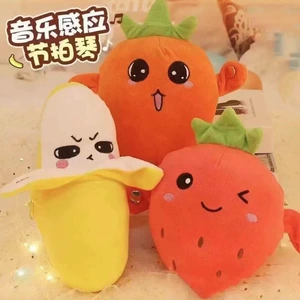 Мягкая игрушка-банан с сенсорным ритмом музыкальная для игры вдвоём