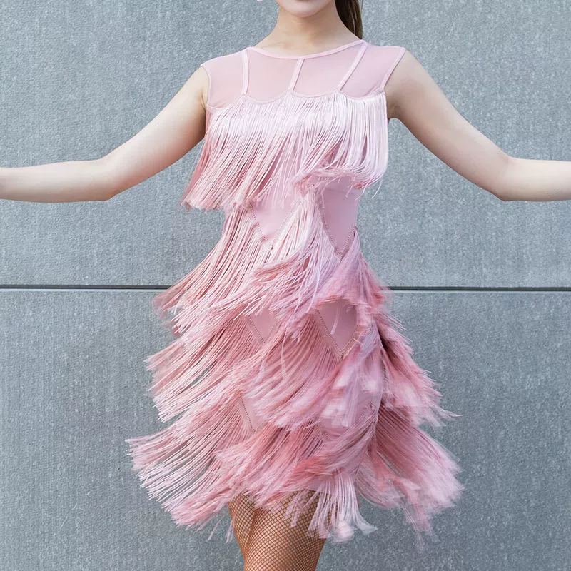 Новая латинская танцевальная юбка для взрослых сексуальная тренировка