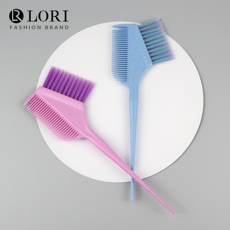 Color Hair Dyeing Comb, Hair Salon Highlighting Comb, Hair Salon Pointed Tail Oil Treatment Brush, Colorful Wheat Straw Double-Sided Hair Dyeing Comb Color Hair Dyeing Comb, Hair Salon Highlighting Comb, Hair Salon Pointed Tail Oil Treatment Brush, Colorful Wheat Straw Double-Sided Hair Dyeing Comb