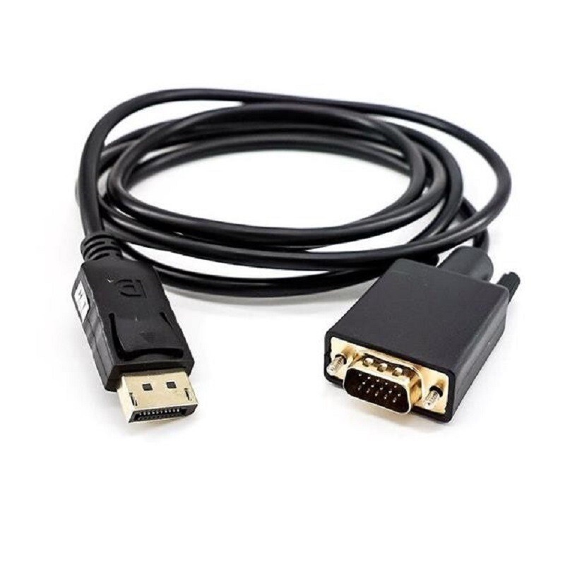 工場直販 DP - VGA コンピュータプロジェクターアダプタケーブル 1.8m 線式チップ付き DP - VGA 変換|undefined