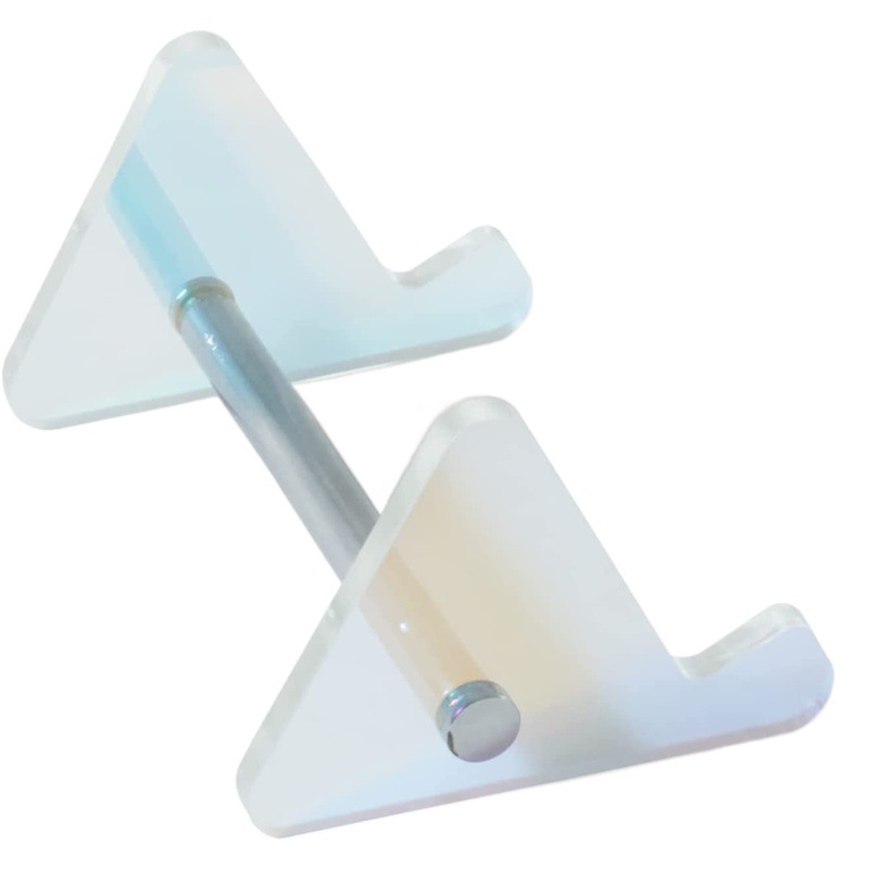 Soporte de teclado acrílico transparente desmontable, de venta caliente transfronteriza, para escritorio, con almacenamiento y elevación, bandeja para teclado de computadora.