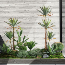 热带仿真绿植景观沙生植物套装办公室展厅绿植软装仿真花客厅盆栽