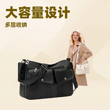 斜挎包包女士2026夏季新款高级感腋下通勤复古休闲简约时尚单肩包