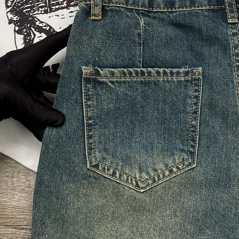 Летние шорты, джинсовая юбка, в overall, мини-юбка, комплект, высокая талия, А-силуэт