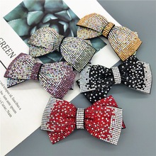 韩版发夹高级感精致水钻公主蝴蝶结发夹网红满钻弹簧夹头饰夹子