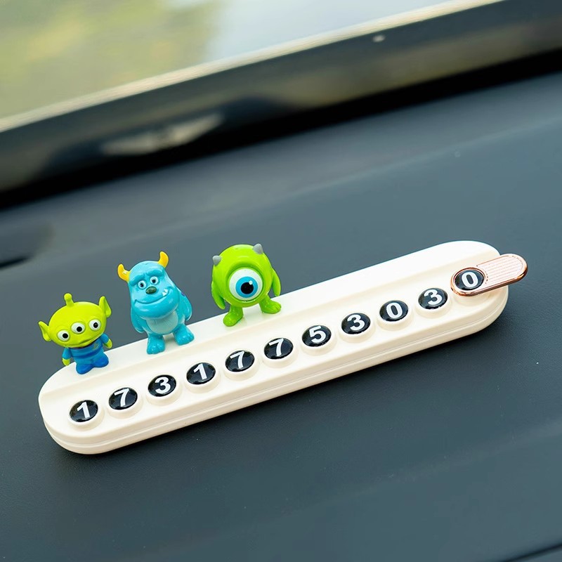 Decoraciones para automóviles accesorios para interiores juguetes lindos movilización total de automóviles consola pantalla de visualización muñeca decoración