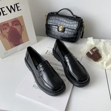 夏季新款2022英伦小皮鞋女薄款玛丽珍软妹JK配群子复古学生日系潮