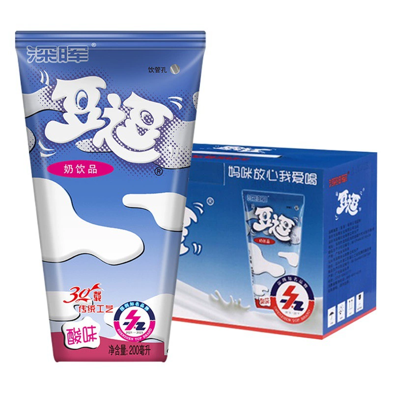 Shenhui Bean Tease Student Breakfast Молоко в цельной коробке 16 коробок молочно-кислотных напитков детское молоко 200 мл бобовая дразнить кислое молоко оптом