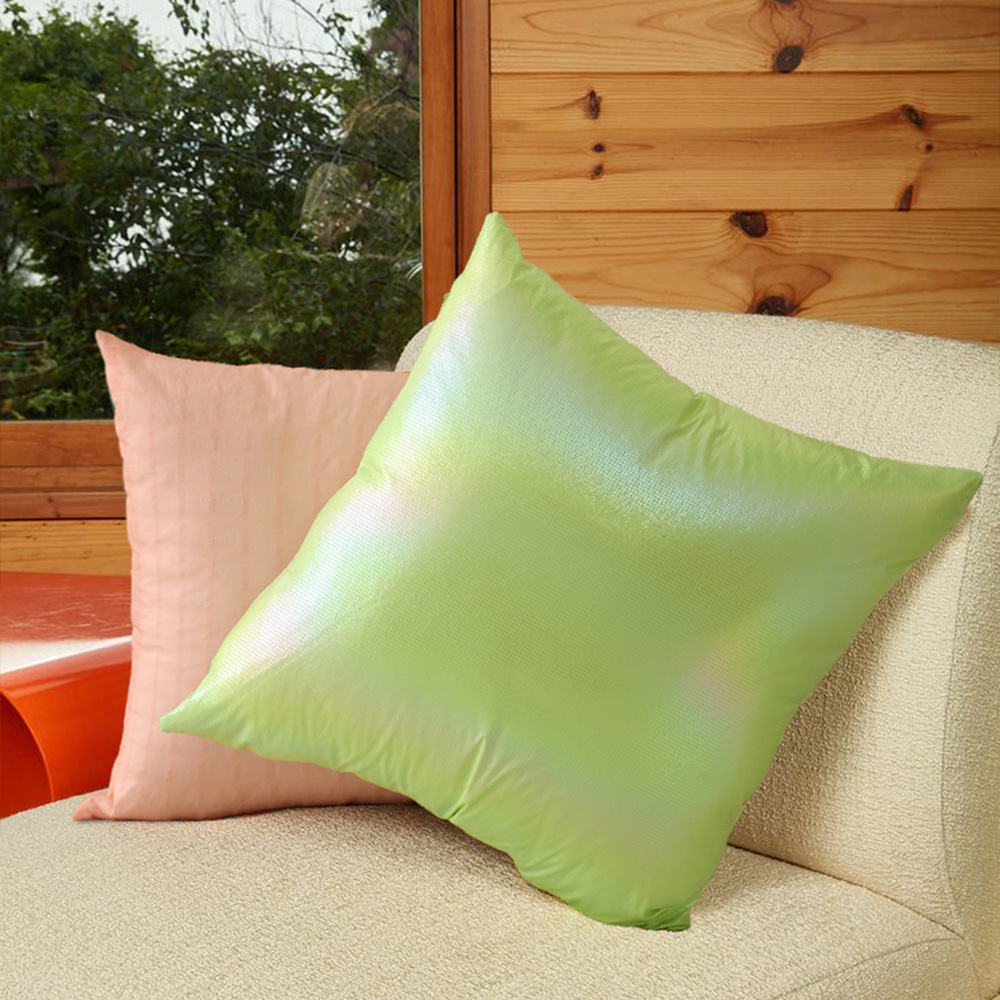 Estilo nórdico cojín de color brillante doble capa tela salón sofá almohada luz diseño simple almohada noche