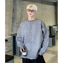 秋季新款男士针织开衫复古拉链毛衣款式轻熟风潮牌高级感休闲外套