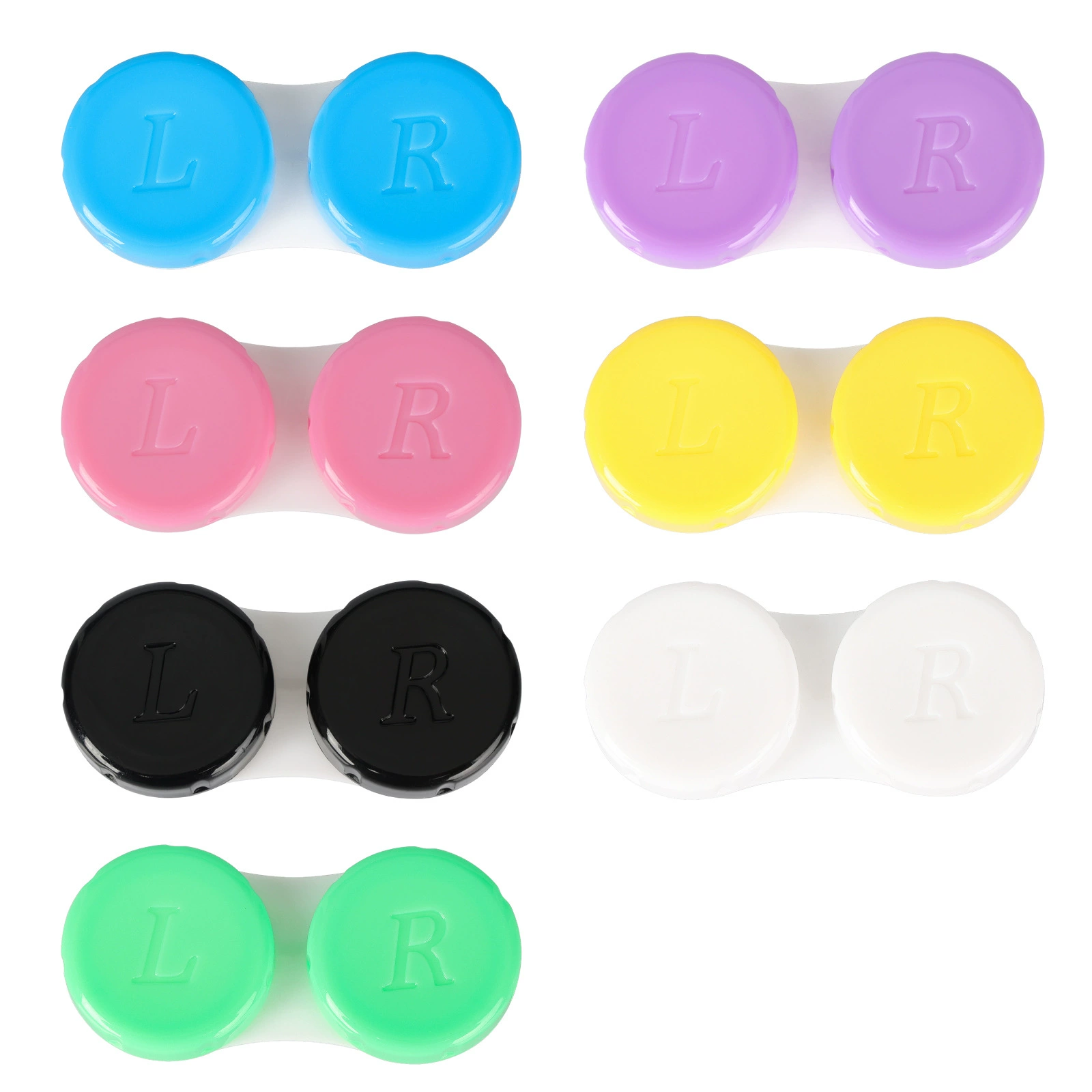 Контактные линзы Компаньон коробка двойная коробка конфеты многоцветная Крышка для бутылки большой емкости трансграничная чистая красная 3001C