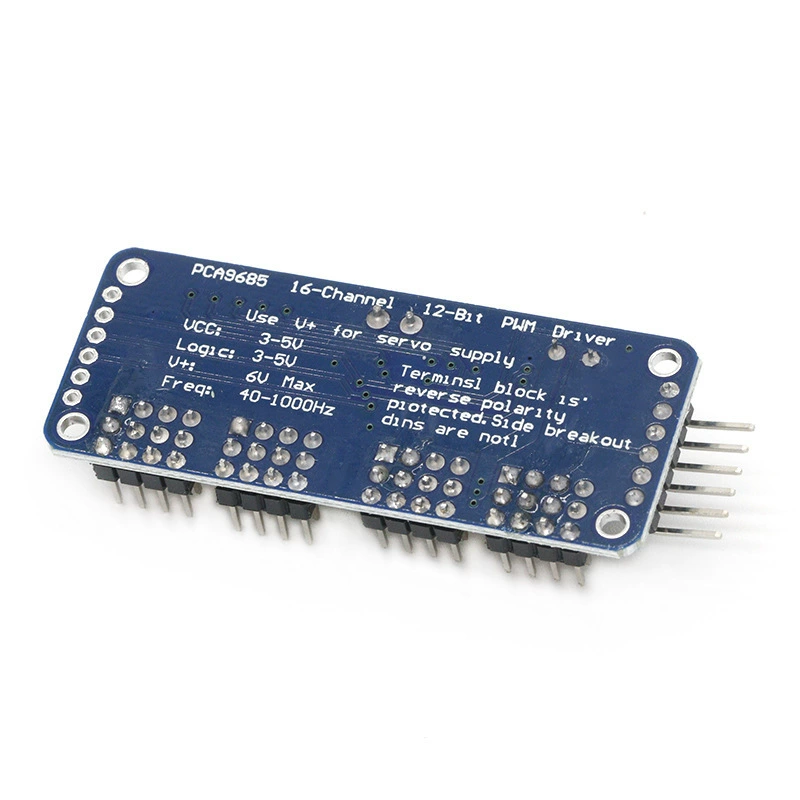16 низкий PWM сервомотор Driven Driven Робот Контроллер IIC интерфейс драйвер модуля PCA9685