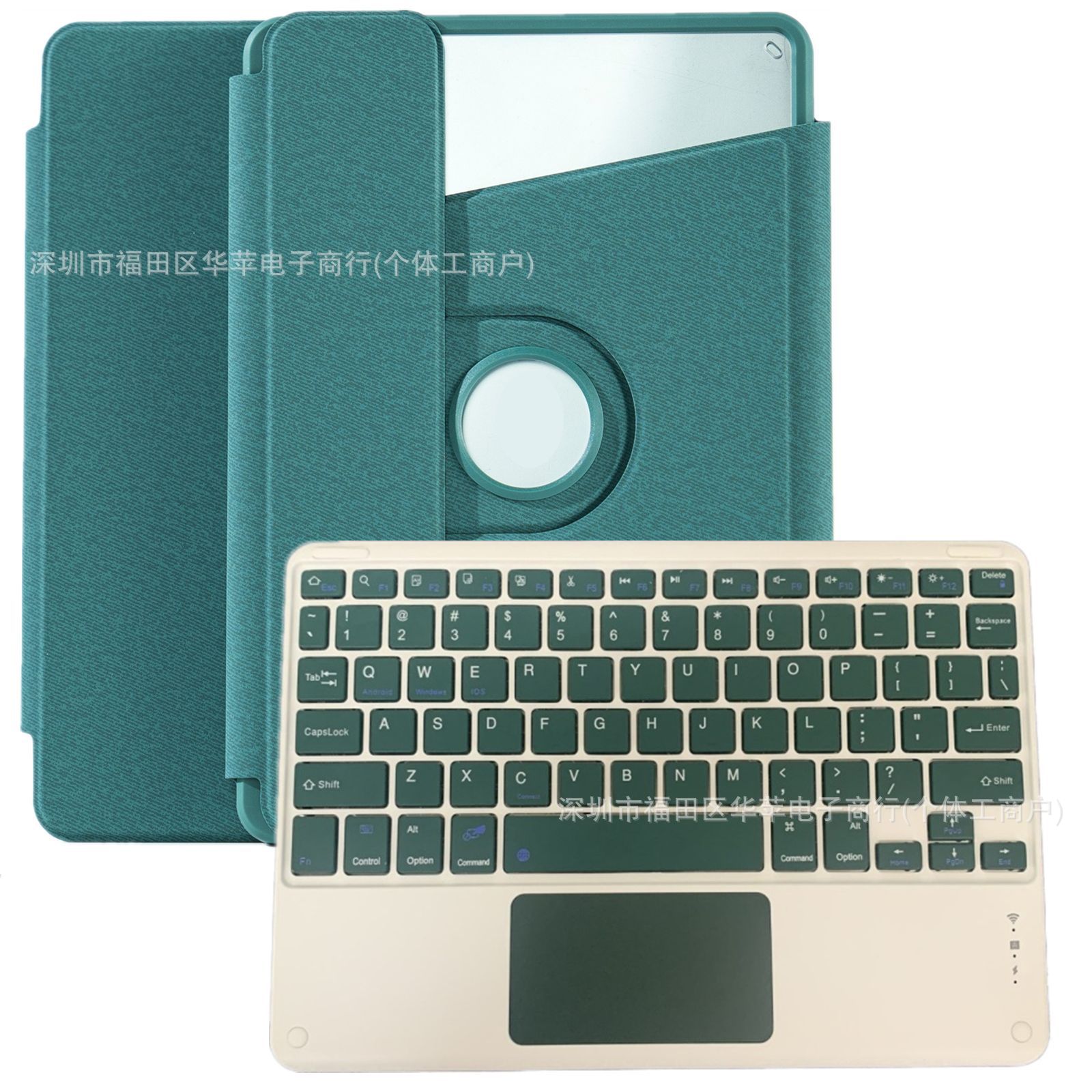 Adecuado para Xiaomi 6Pro RGB retroiluminación Bluetooth teclado funda de cuero Redmi SE11 acrílico giratorio 11.5 teclado funda