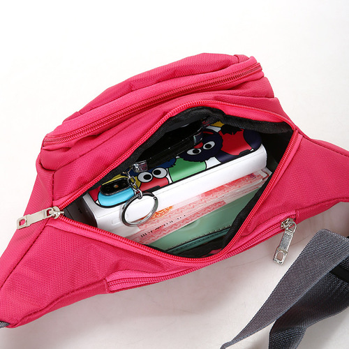 Men's waist bag canvas multi-layer business wallet sports mobile phone bag construction site work casual bag stall bag chest bag