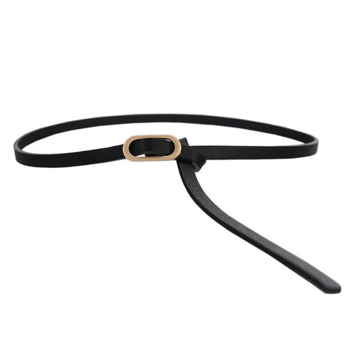 Korean style thin belt for women ins style fashion versatile decorative suit belt black versatile dress belt