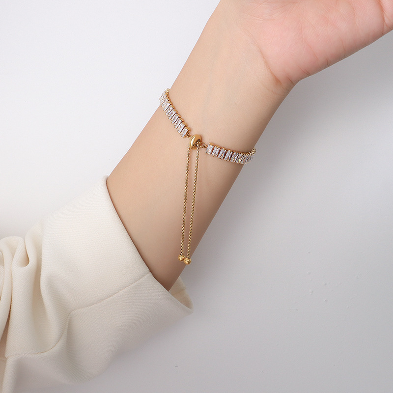 Marka francés ins estilo chocker simple estrellado ZIRCON Titanium acero luz lujo traje avanzado E285-P190