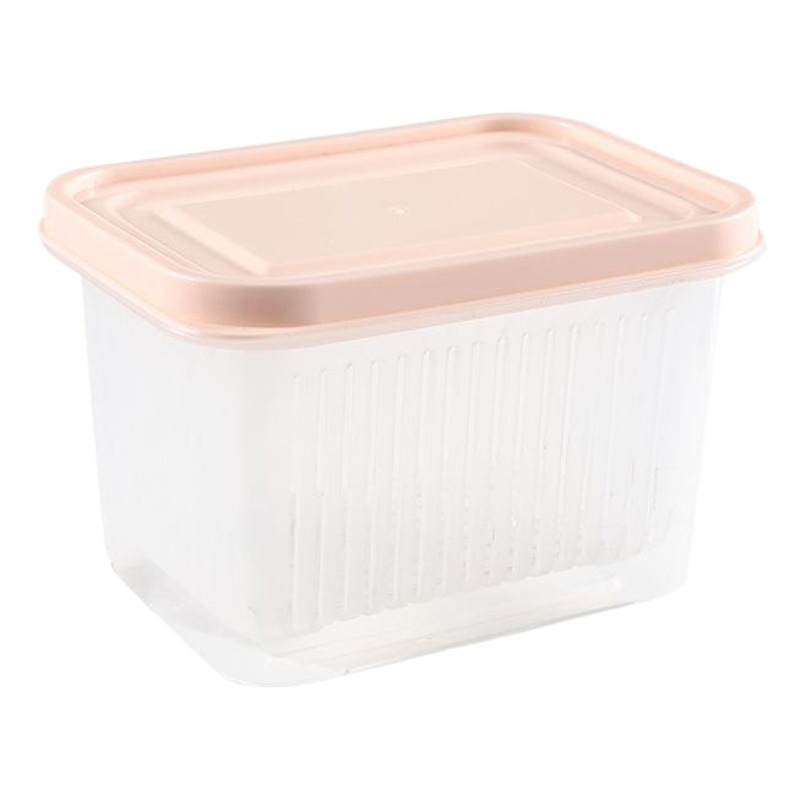 Nueva cebolla de drenaje de doble capa caja de mantenimiento fresco caja de almacenamiento de refrigerador cocina doméstica cesta de drenaje de verduras y frutas