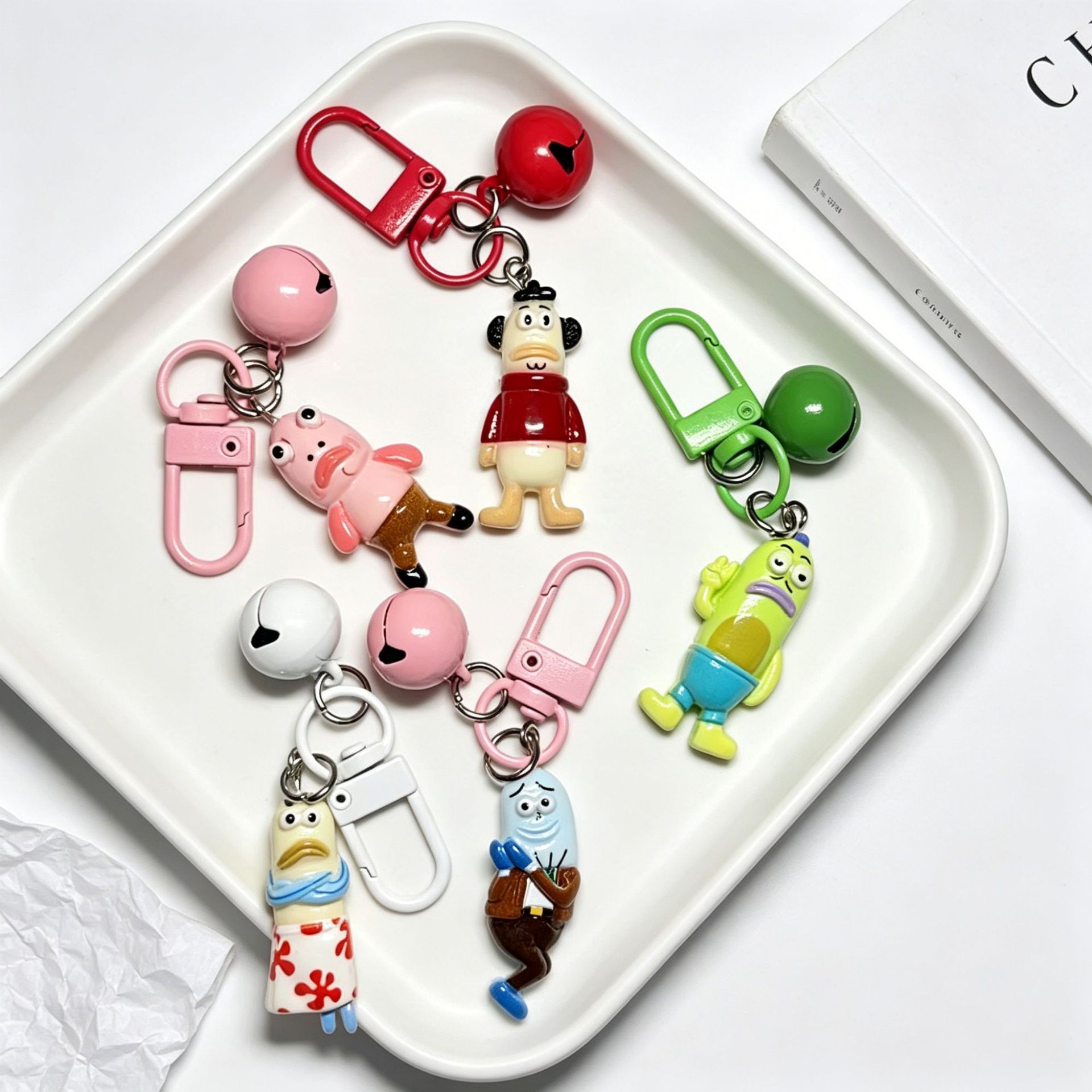 New Cute and Personalized Clownfish Keychain, Girl's Bag Pendant, Student Backpack Cartoon Pendant, Best Friend Gift