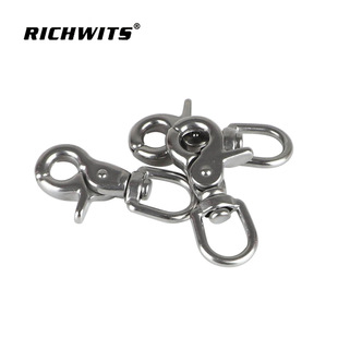 Stainless steel 304 316 scissors Hook Lobster clasp spring hook keychain diving flow hook Hawk hook