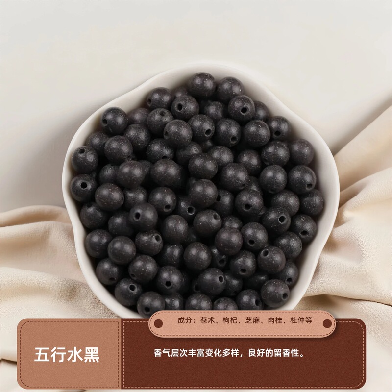 合香珠手串古法五行合香珠珠中药手串diy合香珠男女散珠批发|undefined