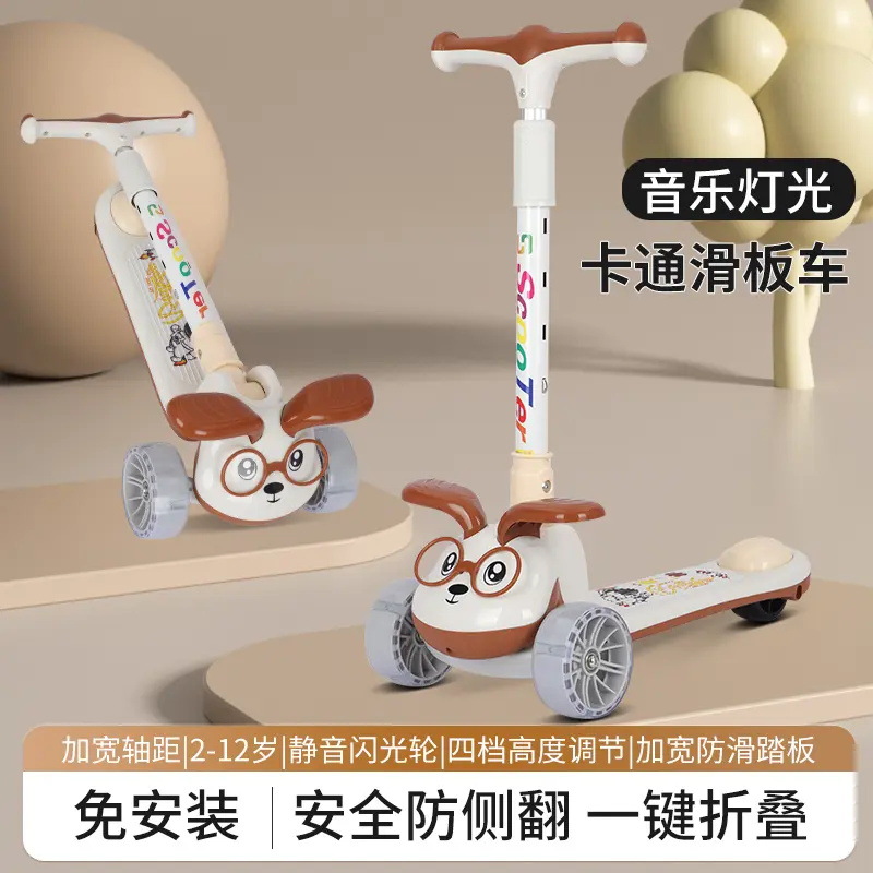 Scooter para niños 3 - 6 - 12 años de edad para niños y niñas se puede sentar deslizante nuevo scooter para niños