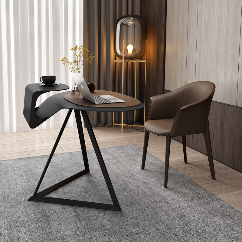 Light Luxury Desk, Small Apartment, Study Computer, Fashionable and Personalized Study Room, Bedroom, Modern Simple Italian Minimalist Writing Desk Light Luxury Desk, Small Apartment, Study Computer, Fashionable and Personalized Study Room, Bedroom, Modern Simple Italian Minimalist Writing Desk