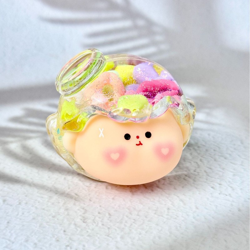 法师同款天使头盲盒入油流沙公仔手办桌面摆件装饰品批发造型收纳|undefined