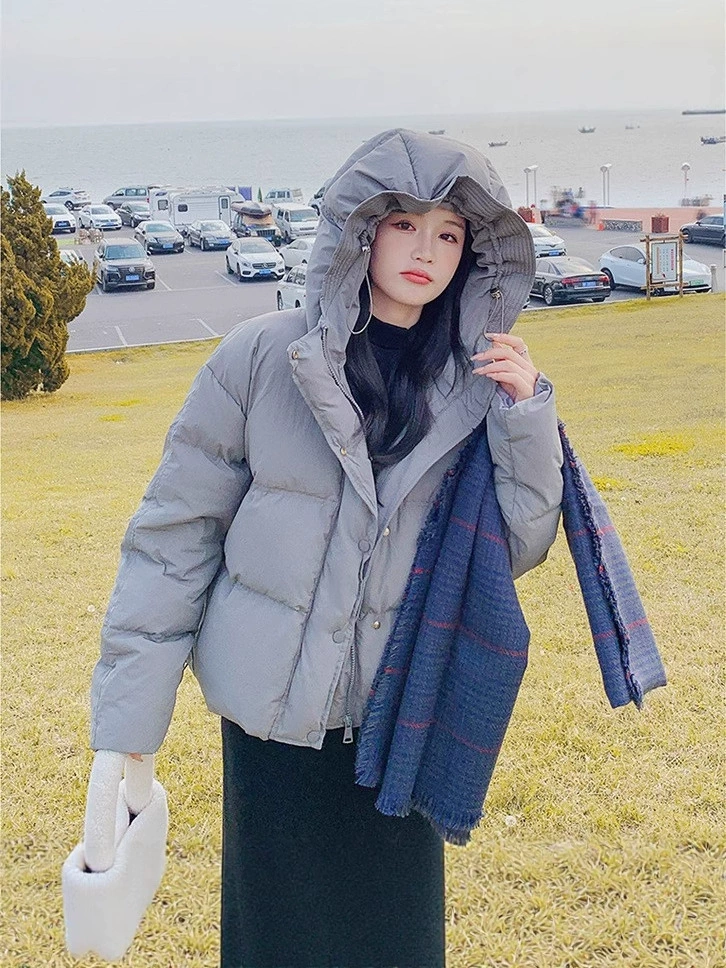 Short Down Jacket women, Light Thin Winter, Korean Style, Size Average