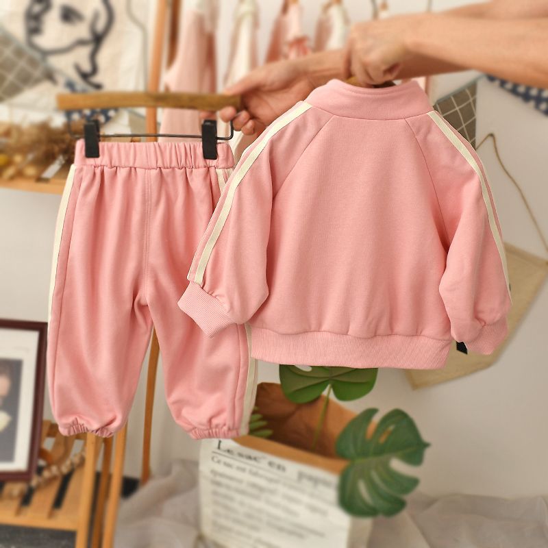 Girls' Suit Westernized Korean Wear Spring and Autumn Long Sleeve Children's Clothing Sports Baby Two_voghion.com