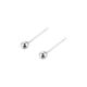 Sterling Silver Earrings 999 Foot Silver Earrings Raising Ear Stick Ear Needle Mini Silver Bean Silver Needle Ladies Small Ear Ding Wholesale