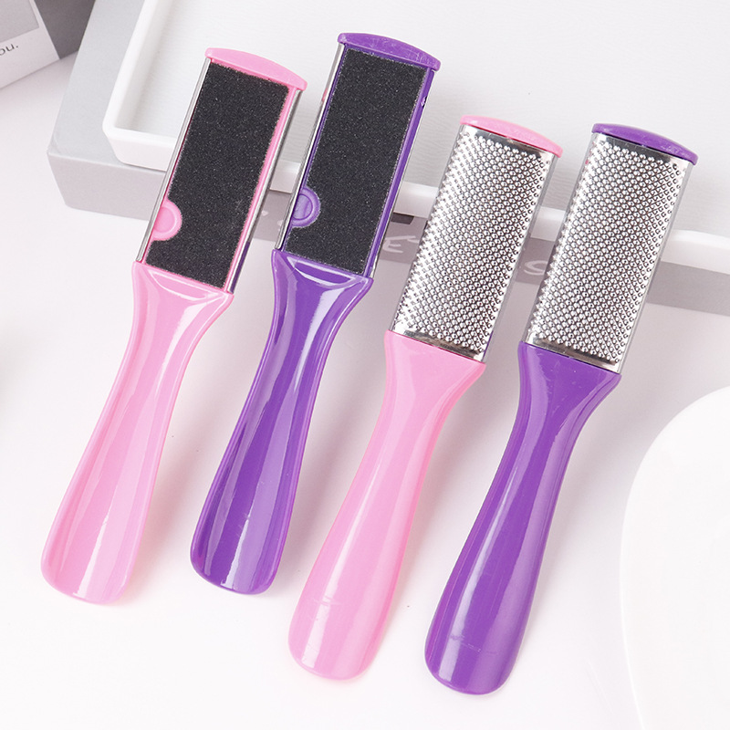 Fábrica de suministro de pie de acero inoxidable esfresco de piedra de molienda para el baño doméstico pie de molienda para eliminar la piel muerta para eliminar el callo de los pies