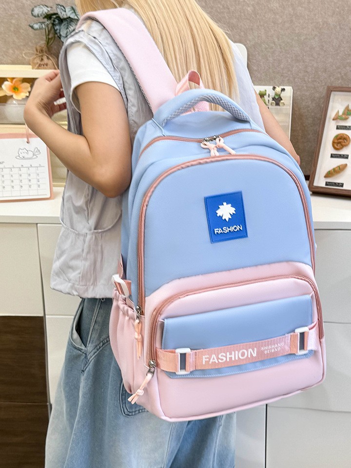 Nueva mochila de gran capacidad para mujer, color de contraste japonés, marca de marea ligera, mochila escolar para estudiantes universitarios, bolsa de viaje de ocio, bolsa para computadora para hombres