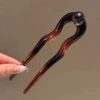 15# Чёрный с бусиной, U‑форма, длина ≈13 см