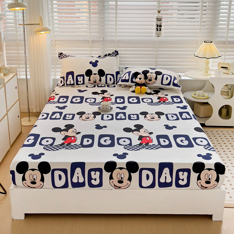 Cartoon genuine sheet, bedspread, mattress, protective case for elementary school students