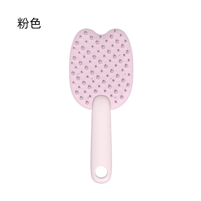 양면 뜨는 머리 빗 핑크 OPP 가방