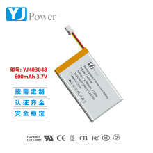 YJ403048 3.7v500mAh 美容仪、按摩器、电动玩具聚合物锂电池